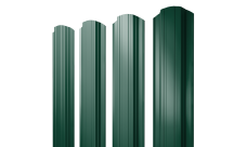 Штакетник Прямоугольный фигурный 0,4 PE RAL 6005 зеленый мох