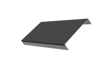 Ламель обратная 150 забора жалюзи Техас Grand Line 0,5 Satin RAL 7016 антрацитово-серый