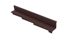 Планка примыкания бокового правая для композитной черепицы Luxard мокко (1,25м)