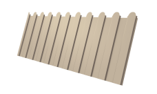 Профнастил С8A v01 фигурный 0,45 Drap TX RAL 1015 светлая слоновая кость