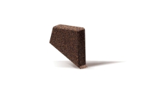 Заглушка планки торцевой правая для композитной черепицы Metrotile кофе