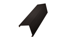 Декоративная накладка на столб универсальная угловая 62х55 для забора жалюзи Grand Line 0,45 Print Elite Coffee Wood TwinColor (2м)