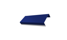 Ламель обратная стартовая/финишная забора жалюзи Texas 53мм для калиток и ворот (с заполнением ламелями 125) 0,45 PE RAL 5002 ультрамариново-синий