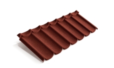 Лист композитной черепицы Metrotile Mistral красный