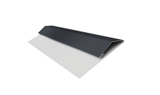 Планка стартово-финишная Экобрус Grand Line 0,5 Rooftop Бархат RAL 7024 мокрый асфальт (2м)