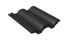 Рядная черепица Braas Таунус черный