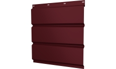 Софит металлический Классик v01 Grand Line без перфорации 0,5 Satin Matt TX с пленкой RAL 3005 красное вино