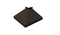 Угол отлива внешний 150 0,5 PurPro с пленкой RR 32 темно-коричневый