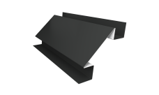 Угол внутренний сложный 75мм 0,45 Drap TX RAL 7016 антрацитово-серый (2м)