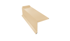 Планка торцевая сегментная 30мм Grand Line Левая 0,45 PE с пленкой RAL 1015 светлая слоновая кость