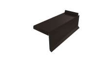 Планка торцевая сегментная Квадро профи Правая 0,5 Satin RR 32 темно-коричневый