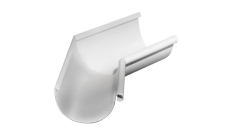 Угол желоба внутренний Grand Line PU 135 гр 150 мм RAL 9003 сигнальный белый