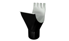 Воронка Grand Line PE 125/90 мм RAL 9005 черный