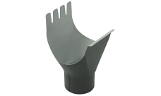 Воронка Grand Line PE матовый 125/90 мм RAL 7024 мокрый асфальт