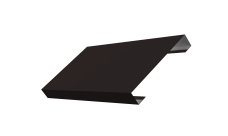 Ламель лицевая 125 забора жалюзи Texas Grand Line 0,5 Drap TX RAL 9005 черный