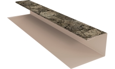 Планка П-образная Экобрус Grand Line 0,45 Print Elite King Stone TwinColor (2м)