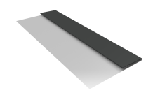 Планка стартовая Блок-Хаус новый Grand Line 0,45 Drap RAL 7016 антрацитово-серый (2м)