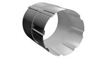 Соединитель трубы GL PU 90 мм RAL 9003 сигнальный белый