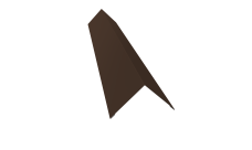 Угол внешний 110х110 Grand Line 0,45 PE-Double с пленкой RAL 8017 шоколад (2м)