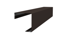 Угол внешний простой фальц Grand Line 0,5 Сатин матовый ТХ RR 32 темно-коричневый (2м)