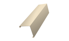 Декоративная накладка на столб универсальная угловая 62х55 для забора жалюзи 0,45 Print Elite Milky Wood TwinColor (2м)