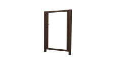 Калитка Жалюзи Texas 2,0х1 RAL 8017 без заполнения (ламель125 мм)