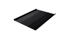 Фальц двойной стоячий Line Grand Line 0,5 Satin Matt TX с пленкой на замках RAL 9005 черный