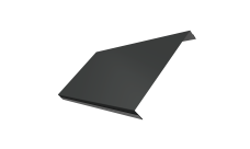 Ламель обратная 200 забора жалюзи Техас Grand Line 0,5 PurLite Matt RAL 7016 антрацитово-серый