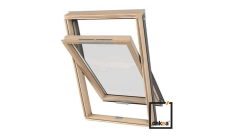 Окно мансардное DAKEA KAV B1500+RUC с гидроизол 55х78 (двухкамерное, ручка снизу, вентклапан+гидроизоляция)
