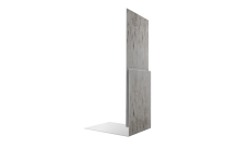 Планка приемная оконная 0,45 Print Elite Snow Wood TwinColor (2м)