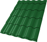 Профиль волновой "Кредо" ("Kredo") 0,45 PE RAL 6002 лиственно-зеленый