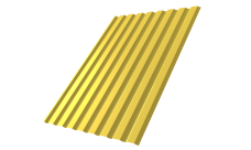 Профнастил С20A 0,45 PE RAL 1018 цинково-желтый