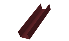 Стойка для забора жалюзи Milan,Tokyo Grand Line 0,45 PE-Double RAL 3005 красное вино (1,8м)