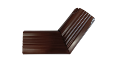 Колено трубы гофрированное боковое правое Vortex Lite Matt 76х102мм RAL 8017 шоколад