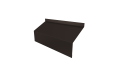 Ламель забора жалюзи Milan/Milan new стартовая/финишная для калиток и ворот Grand Line 0,45 PE-Double RR 32 темно-коричневый