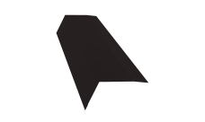 Планка карнизная 100х65 Grand Line 0,5 Satin Matt TX RAL 9005 черный (3м)