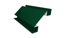 Планка угла внутреннего сложного Блок-Хаус новый Grand Line 0,45 Drap ТР RAL 6005 зеленый мох (2м)