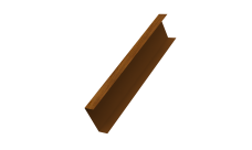 Декоративная накладка на столб универсальная 80х80 для забора жалюзи 0,45 Print Elite Golden Wood TwinColor (3м)