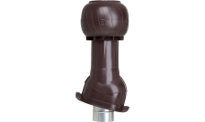 Комплект вентиляции Gervent Статик для кровли Монтеррей изолированный 125/160мм коричневый