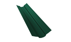 Планка ендовы верхней фигурной 70х70 Grand Line 0,5 Satin Matt RAL 6005 зеленый мох (2м)