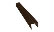 Планка П-образная заборная 24 Grand Line 0,45 Print Elite Antique Wood TwinColor (2м)