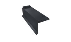 Планка торцевая сегментная 30мм Grand Line Левая 0,45 Drap-double TX RAL 7024 мокрый асфальт