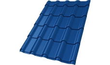 Профиль волновой "Камея" ("Kamea") 0,45 PE RAL 5005 сигнальный синий