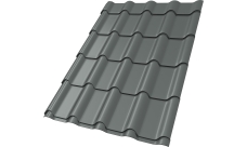 Профиль волновой "Камея" ("Kamea") 0,45 PE RAL 7005 мышино-серый