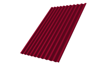 Профнастил С21R Grand Line 0,45 PE с пленкой RAL 3003 рубиново-красный