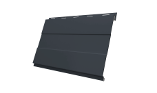 Софит Вертикаль 0,2 prof Grand Line 0,5 PurPro с пленкой RAL 7024 мокрый асфальт