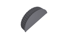 Заглушка торцевая Grand Line 0,45 Drap TX RAL 7004 сигнальный серый