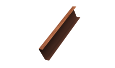 Декоративная накладка на столб универсальная 80х80 для забора жалюзи Grand Line 0,45 Print Premium Rowan Wood Intense FTC (2,5м)