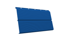 ЭкоБрус 0,345 Gofr Grand Line 0,5 Satin с пленкой RAL 5005 сигнальный синий