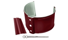 Кронштейн трубы на кирпич Grand Line PE 90 мм RAL 3005 красное вино